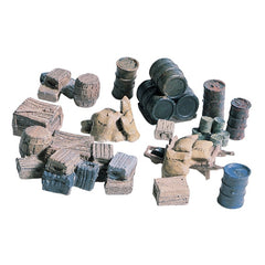 Woodland Scenics D203 - Crates-Barrels-Sacks  Kit Non Working - HO Scale