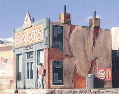 Downtown Deco DD1029 - 	  HO Scale -Bingo's Pool Hall -- Kit