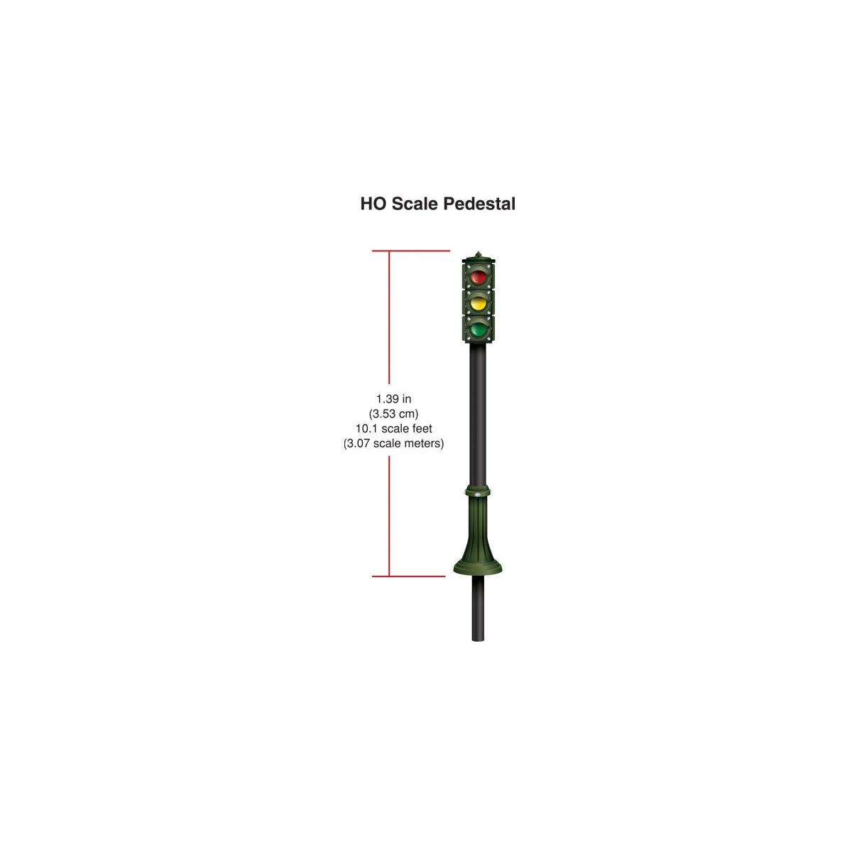 Woodland Scenics - JP5651 - Just Plug(TM) - Pedestal Traffic Lights - HO Scale