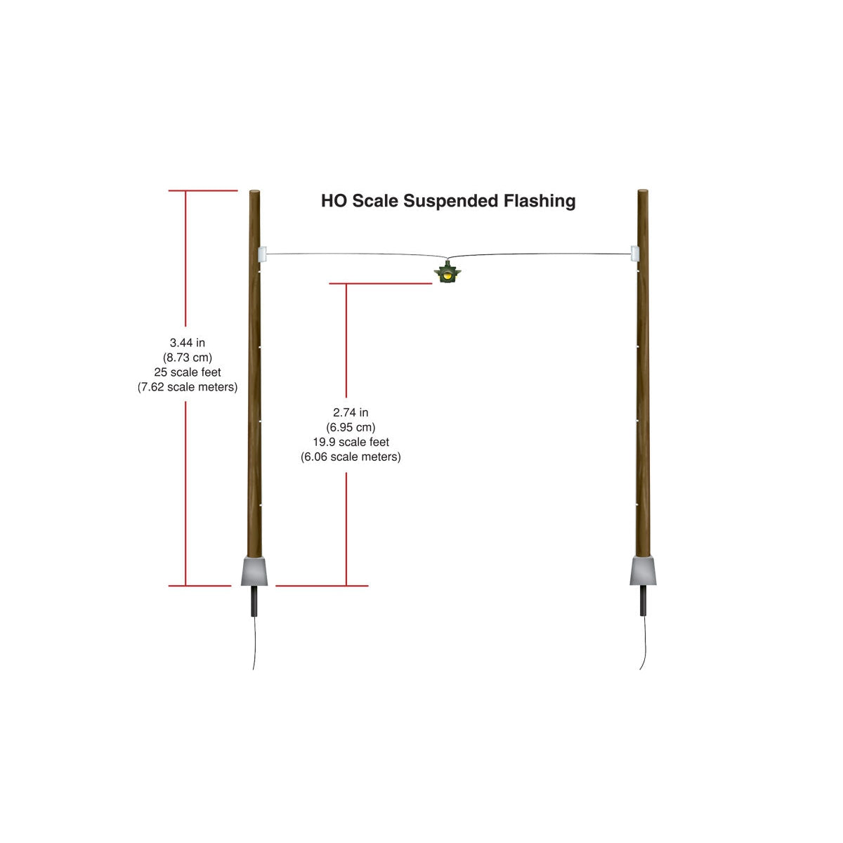 Woodland Scenics - JP5652 - Just Plug(TM) - Suspended Flashing Lights - HO Scale