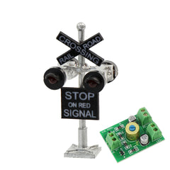 LED Grade Crossing Light - N Scale - with Circuit board flasher
