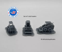 WSM N9006 - N Scale - 3 Skid Loaders