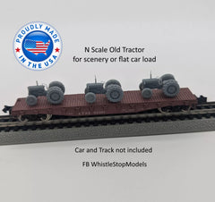 WSM N9007 - N Scale 3 Old Tractors N9007