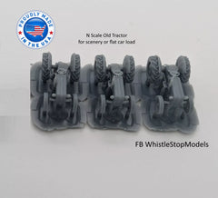 WSM N9007 - N Scale 3 Old Tractors N9007