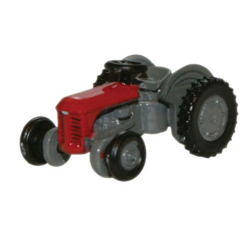 Oxford Diecat NTEA002 - N Scale Ferguson TE Farm Tractor - Assembled -- Red, Gray