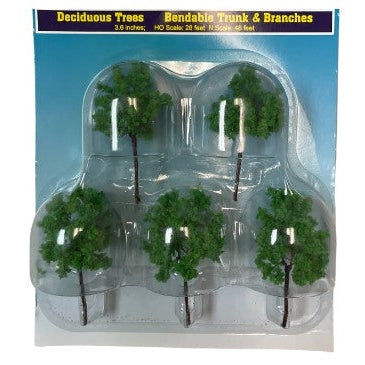 Rock Island Hobby RIH024101 - 5 Deciduous Trees with bendable branches