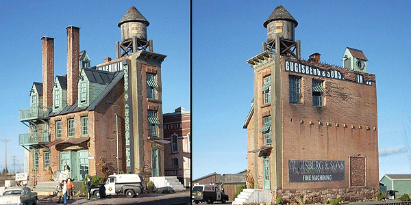 Downtown Deco DD1045 - 	  HO Scale - Gugisberg & Sons Machining -- Cast Plaster Kit - 5 x 8" 12.7 x 20.3cm