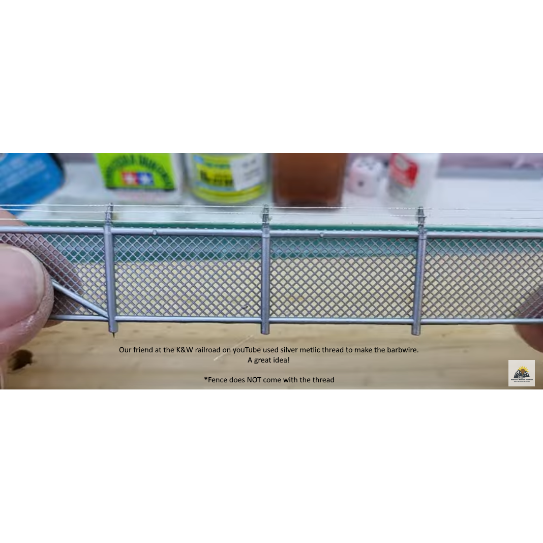 WSM N2001 - N Scale - 12ft Chain-link fence