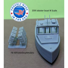 WSM HO1008 - HO Scale - Lobster boat and traps