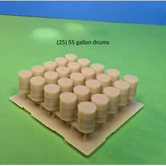 WSM N1000 - N Scale - 55 Gallon barrels set of 25