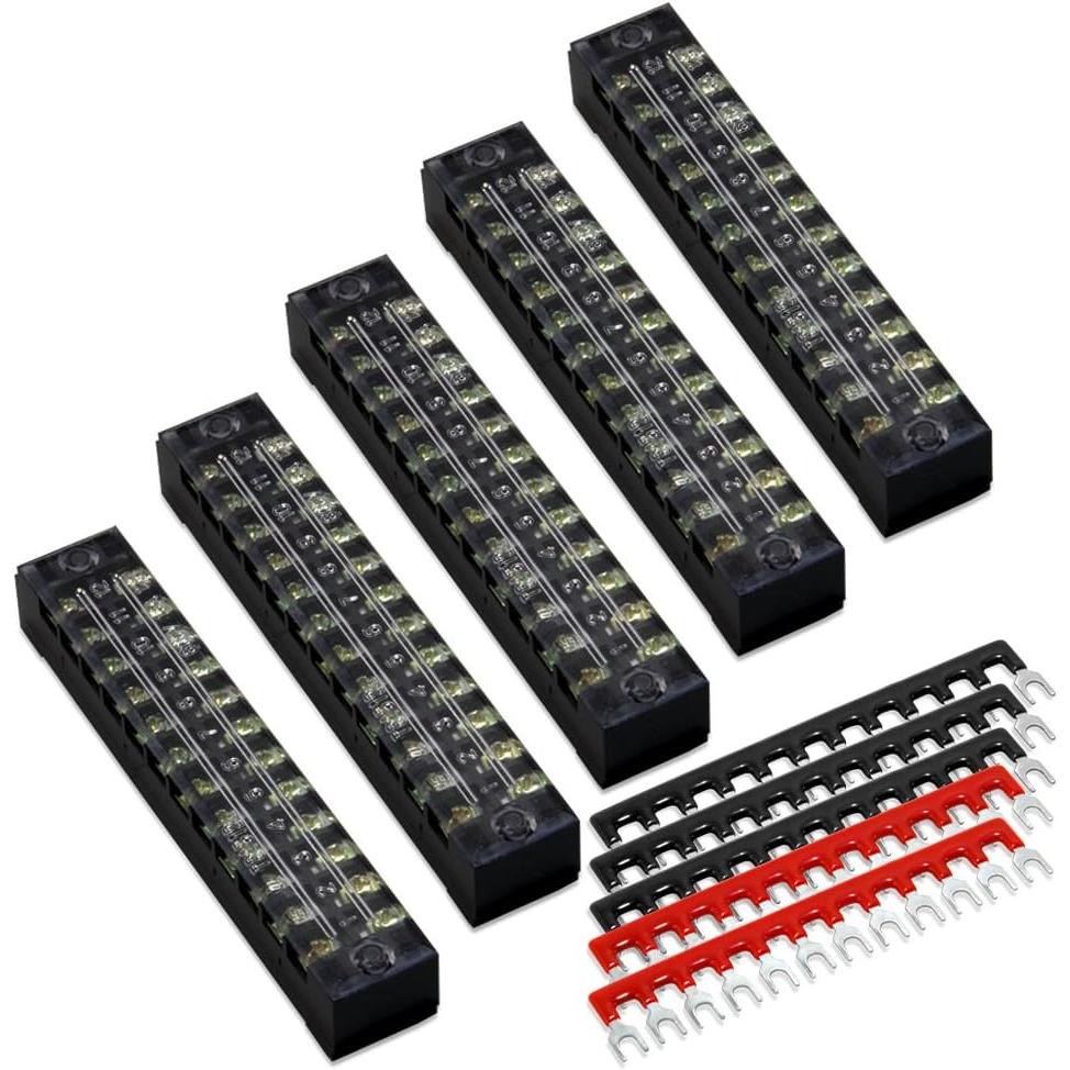 Terminal Block - Black 5x 12 ports – Michael's Trains