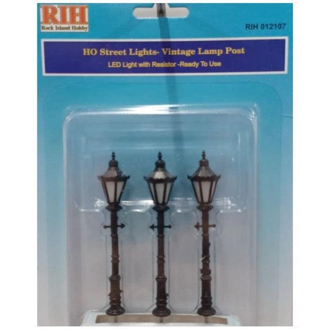 Scale Light Post RIH012107 - HO Scale Lamp Post Classic Vintage – Michael's Trains