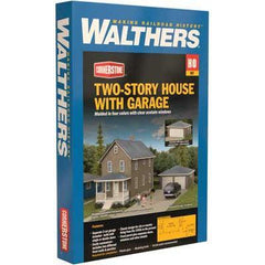 thumbnail image 2 of N Scale Laser Cut Wooden House Kit – "20th Avenue" Two-Story Model Building 2 of 11