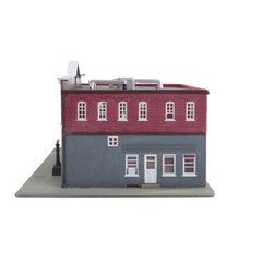 Life-Like 1382 - HO Scale Woodlawn Police Station -- Kit - 6-1/4 x 8-3/8" 15.9 x 21.3cm