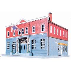 Life-Like 1382 - HO Scale Woodlawn Police Station -- Kit - 6-1/4 x 8-3/8" 15.9 x 21.3cm