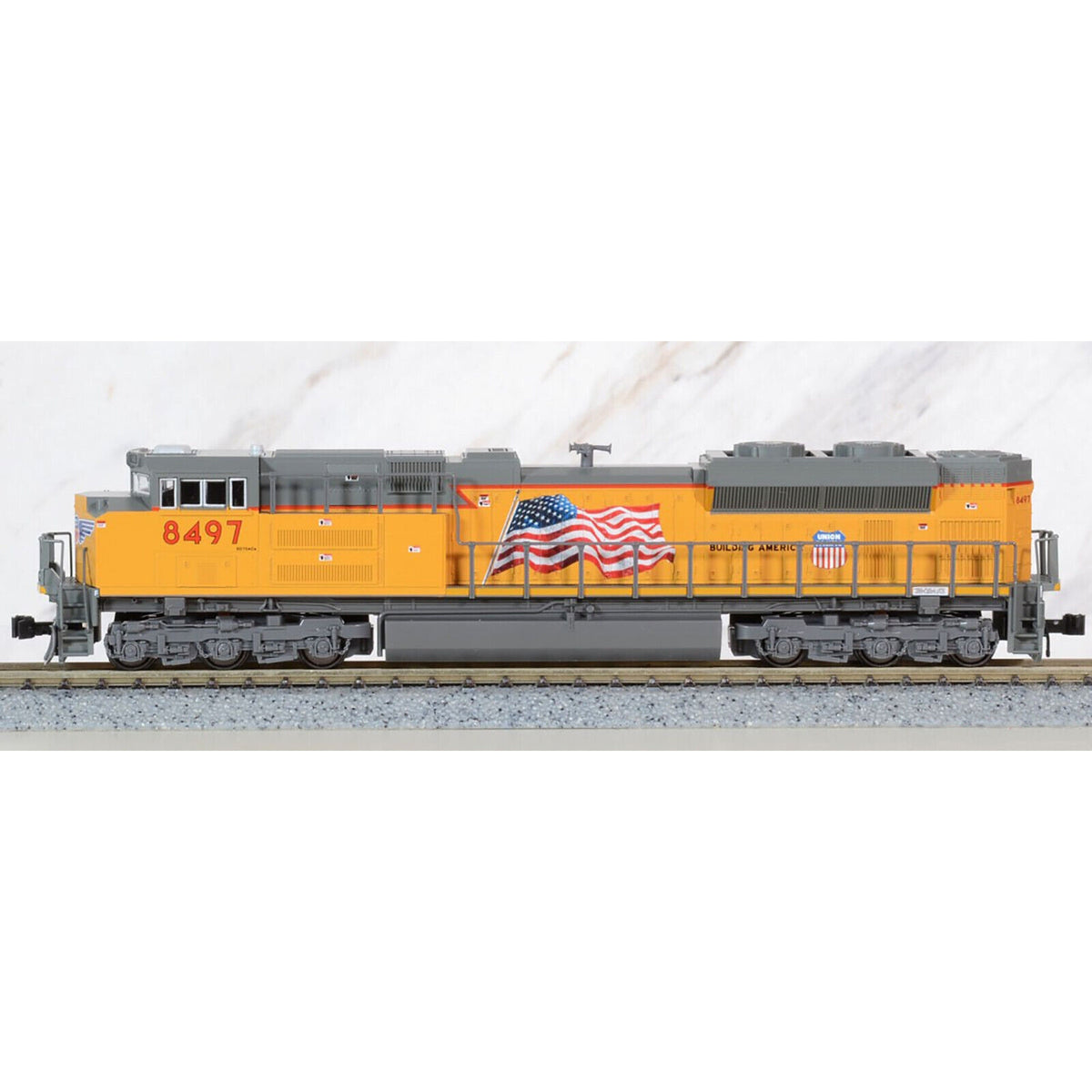 Kato 176-8438 DCC N EMD SD70ACe DCC Union Pacific 8497 (Armour Yellow, gray)