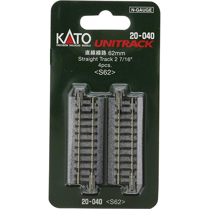 Kato 20-040  62mm (2 7/16") Straight Track [4 pcs]  N Scale