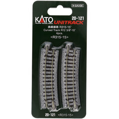 Kato 20-121 315mm (12 3/8") Radius 15 Curve Track [4 pcs]  N Scale