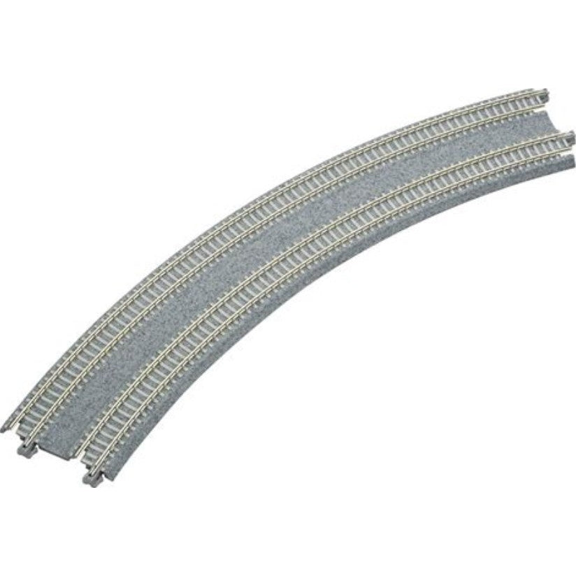Kato 20-181  414mm/381mm Radius 45 (16 3/8" - 15") CT Double Track Superelevated Curve Track [2 pcs]  N Scale