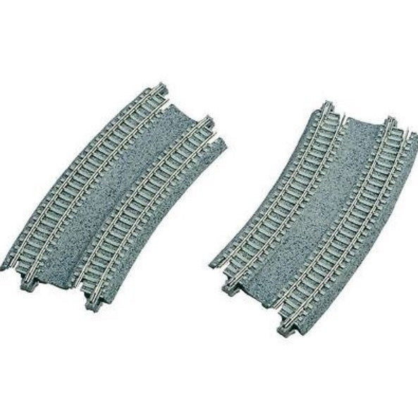 Kato 20-184  315mm/282mm Radius 22.5 (12 3/8" - 11") CT Double Track Easement Curve Track Right and Left  N Scale
