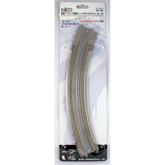 Kato 20-186  480mm/447mm Radius 22.5 (18 7/8" - 17 5/8") CT Double Track Easement Curve Track Right and Left  N Scale