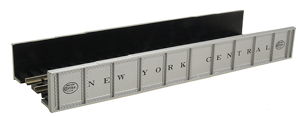 Atlas N Scale 2551 - Decorated Code 80 Plate-Girder Bridge -- New York Central (silver, white)