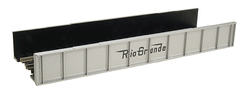 Atlas N Scale 2552 - Decorated Code 80 Plate-Girder Bridge -- Rio Grande (silver, white)
