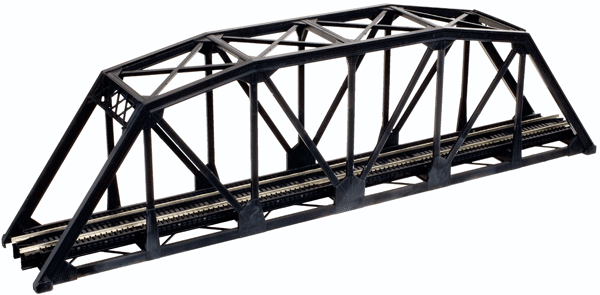 Atlas N Scale 2570 - 	Through Truss Bridge Kit w/Code 80 Rail -- Black