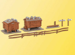 Kibri 405-37028 - Barn w/wooden fence 2/