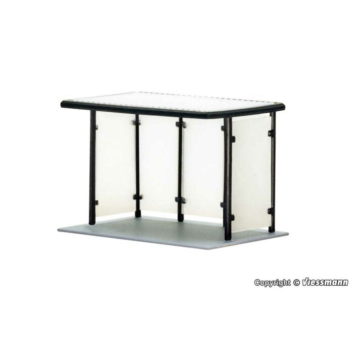 Kibri 405-37125 - Bus Stop w/Flat Roof