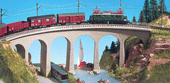 Kibri 405-37664 - Crvd Viaduct w/Ice 26cm