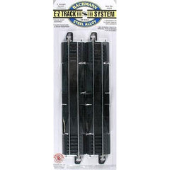 Bachmann 44428 - HO Scale Straight Track w/Steel Rail & Black Roadbed - E-Z Track(R) -- 9" Rerailer pkg(2)