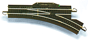 Bachmann 44462 - HO Scale 	Remote-Control Turnout with Steel Rail - E-Z Track(R) -- Right Hand