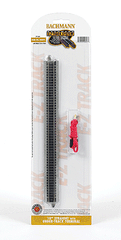 Bachmann 44897 - N Scale E-Z Track(R) w/Nickel Silver Rail & Gray Roadbed -- 10" Straight w/Under-Track Power Connector
