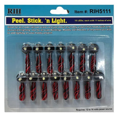 RIH5111 - Peel Stick 'n Light 15 pcs LED
