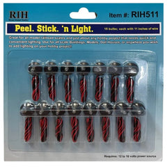RIH511 - Peel Stick 'n Light 15 pcs Bulb