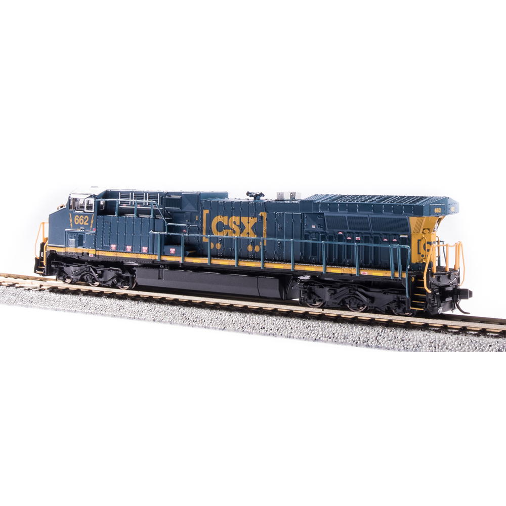 BLI 6275 GE AC6000, CSX #676, Boxcar Scheme, Paragon3 Sound/DC/DCC, N ...