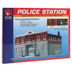 Life-Like 7481 -N Scale 	5th Precinct Police Station -- Kit