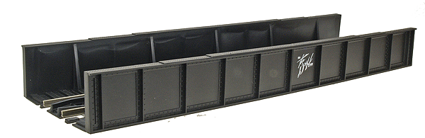 Atlas 894 - Decorated Code 100 Plate Girder Bridge -- Delaware & Hudson (black, white)
