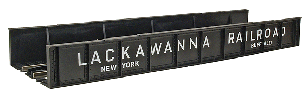Atlas 895 - Code 100 Plate Girder Bridge -- Lackawanna (black, white)
