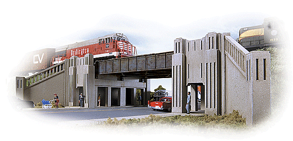 Walthers 933-3800 - Highway Underpass ArtDeco
