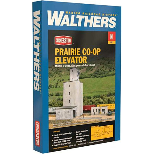 Walthers 933-3860 - Prairie Co-Op Elevator