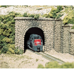 Woodland Scenics - 2 Random Stone Single Track Tunnel Portal - N Scale