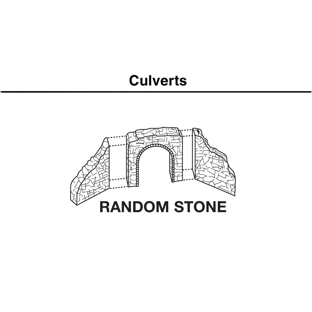 Woodland Scenics - 2 Random Stone Culverts - N Scale