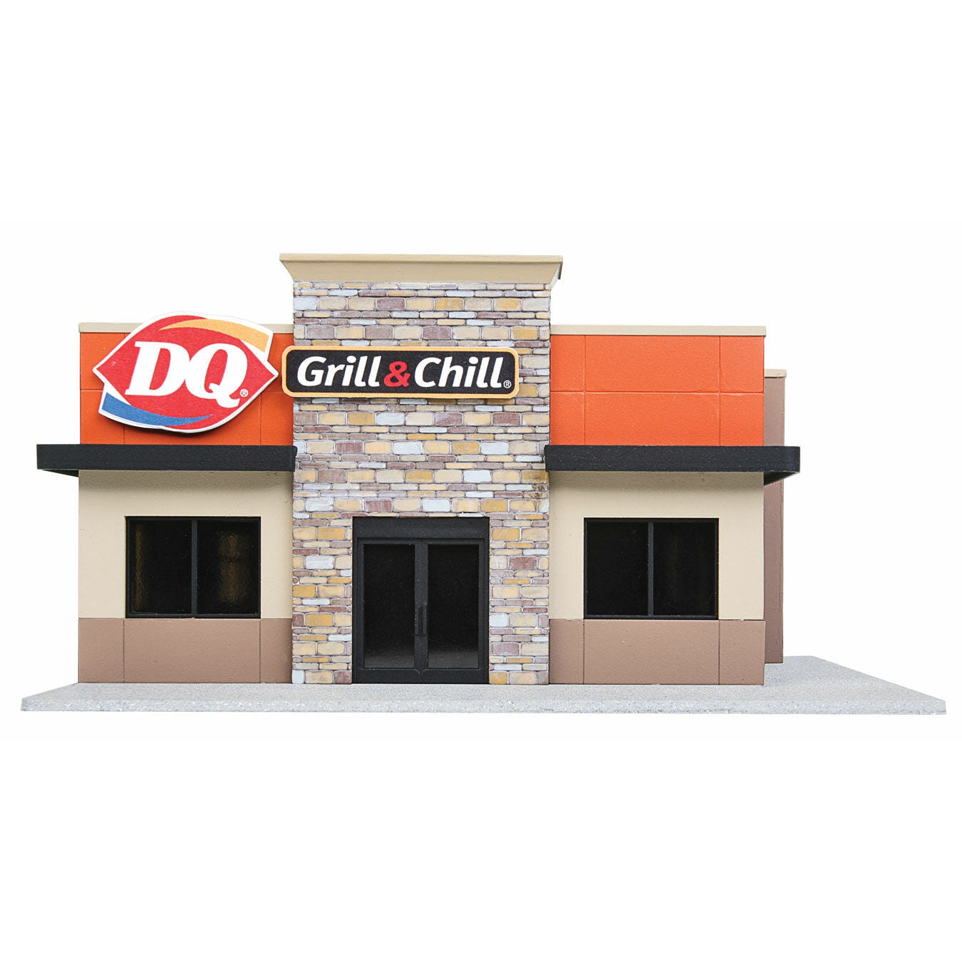 Walthers 933-3485 - HO DQ Grill & Chill(R) -- Kit - 7-1/4 x 5-3/8 x 2-3/4" 18.4 x 13.6 x 6.9cm
