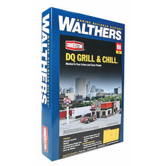 Walthers 933-3485 - HO DQ Grill & Chill(R) -- Kit - 7-1/4 x 5-3/8 x 2-3/4" 18.4 x 13.6 x 6.9cm