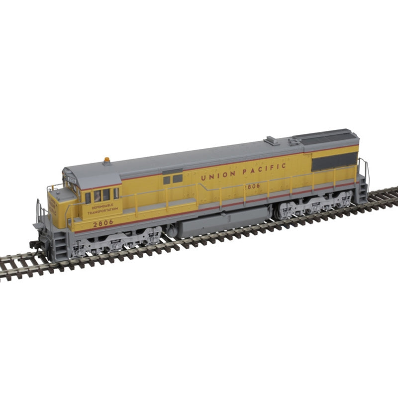 Atlas 10 003 698 - HO GE U28C - LokSound and DCC - Master(R) Gold -- Union Pacific 2803 (Armour Yellow, gray, red)